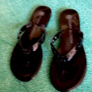 Tory Burch black sandals. Used 2x